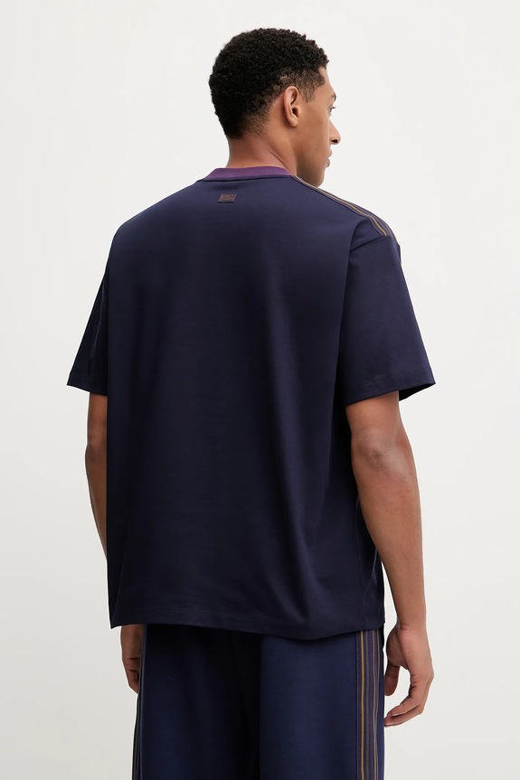 Oblečení Bavlněné tričko EA7 Emporio Armani AF12957.7X000404 námořnická modř