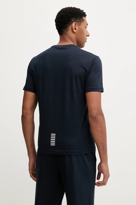 Oblečení Bavlněné tričko EA7 Emporio Armani PJVPZ.8NPT25 námořnická modř