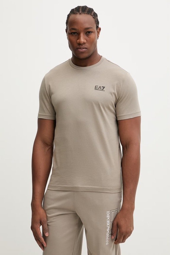 Bavlnené tričko EA7 Emporio Armani béžová PJVPZ.8NPT25
