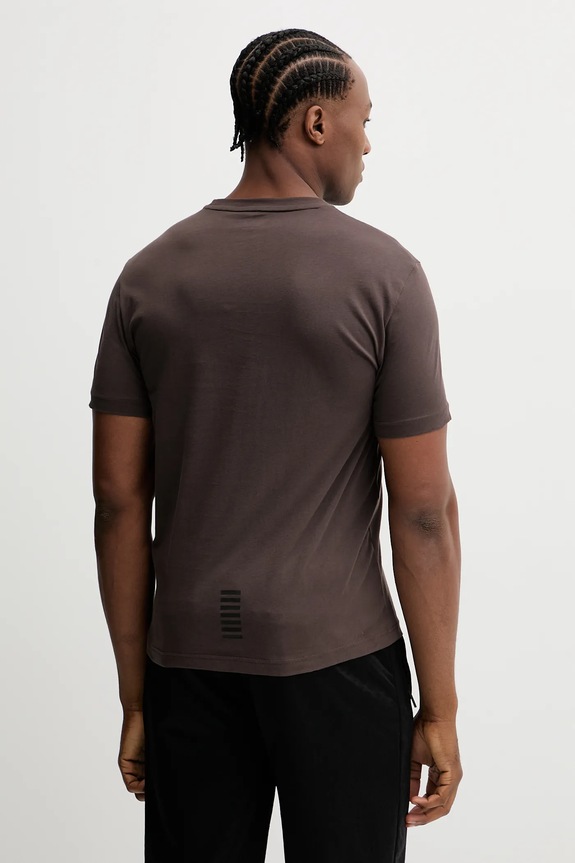 Îmbrăcăminte EA7 Emporio Armani tricou din bumbac PJVPZ.8NPT25 maro