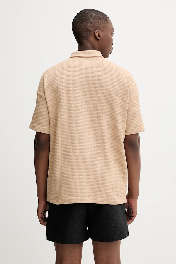 Ρούχα Βαμβακερό μπλουζάκι πόλο adidas All SZN JL6546 μπεζ