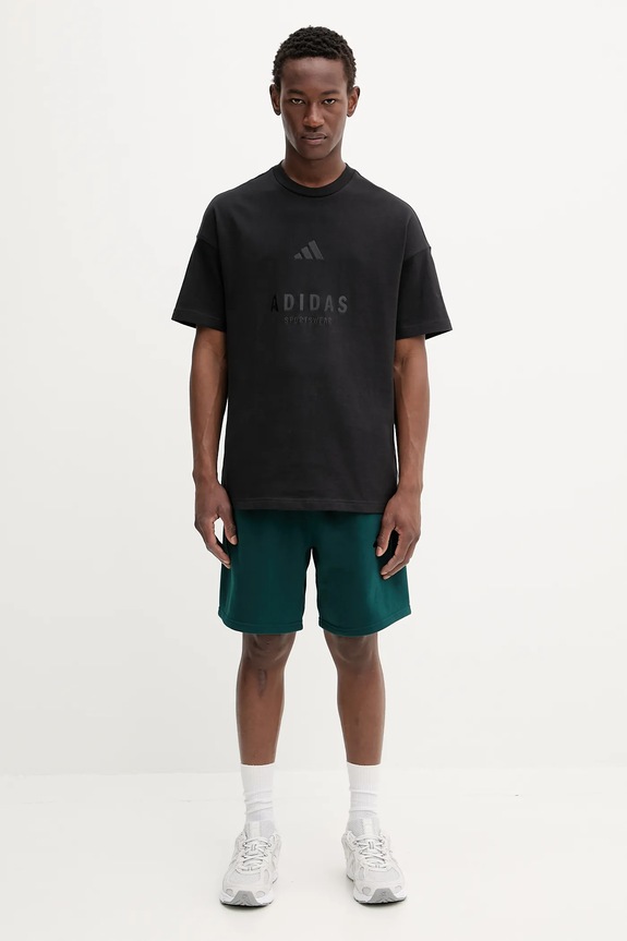 adidas t-shirt bawełniany All SZN JL6549 czarny SS26
