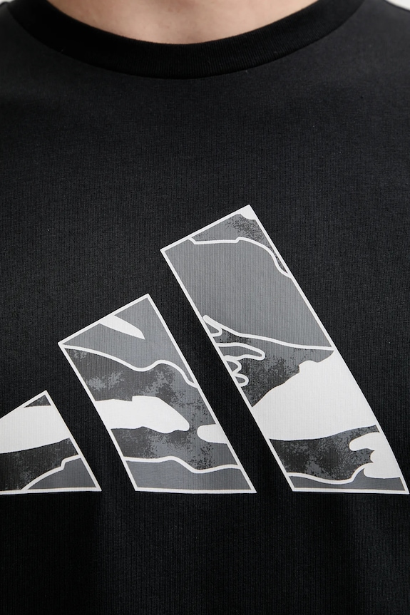 adidas t-shirt bawełniany JM6381 czarny
