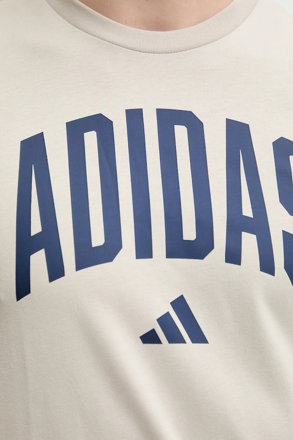 adidas tricou din bumbac Collegiate JM6415 bej