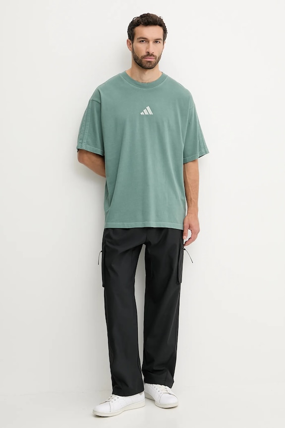 Βαμβακερό μπλουζάκι adidas All SZN JN0610 τιρκουάζ AW25
