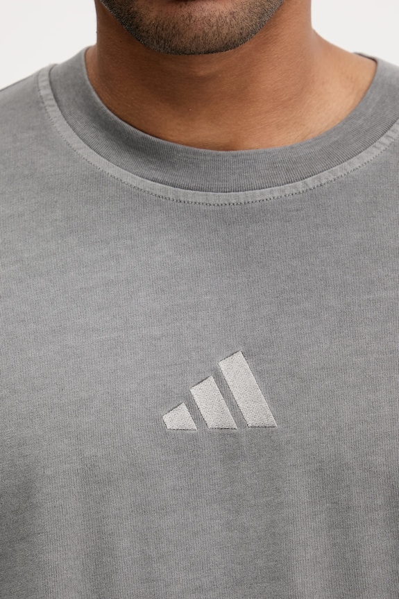 Bombažna kratka majica adidas All SZN JN0611 siva