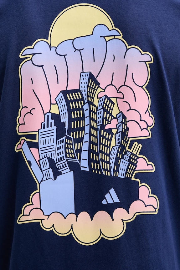 Bavlněné tričko adidas 90S CITY JV8450