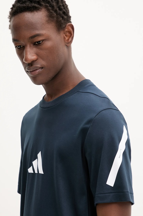 adidas t-shirt bawełniany x Z.N.E granatowy JW4735