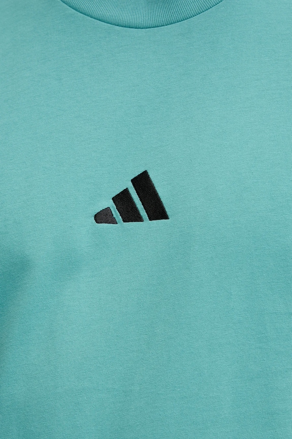 Βαμβακερό μπλουζάκι adidas Essentials JX0732 τιρκουάζ