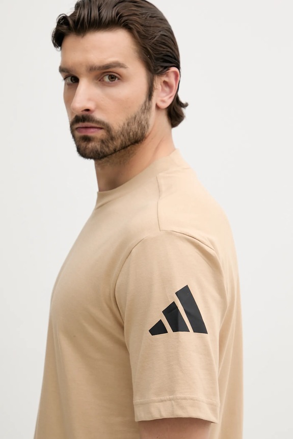adidas tricou din bumbac Essentials verde JX5666
