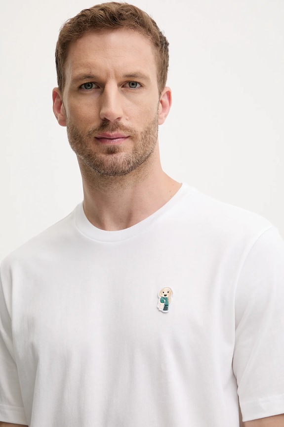 adidas t-shirt bawełniany biały JZ7440
