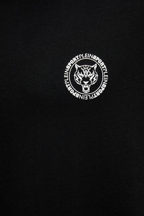 PLEIN SPORT tricou din bumbac PAEC.MTK8324.STE001N negru