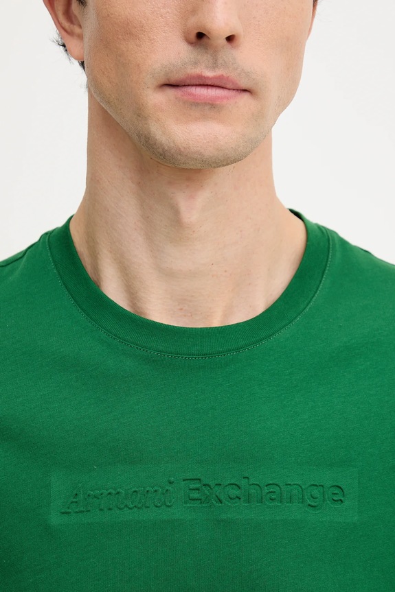 Armani Exchange t-shirt bawełniany XM001414.AF16432 zielony
