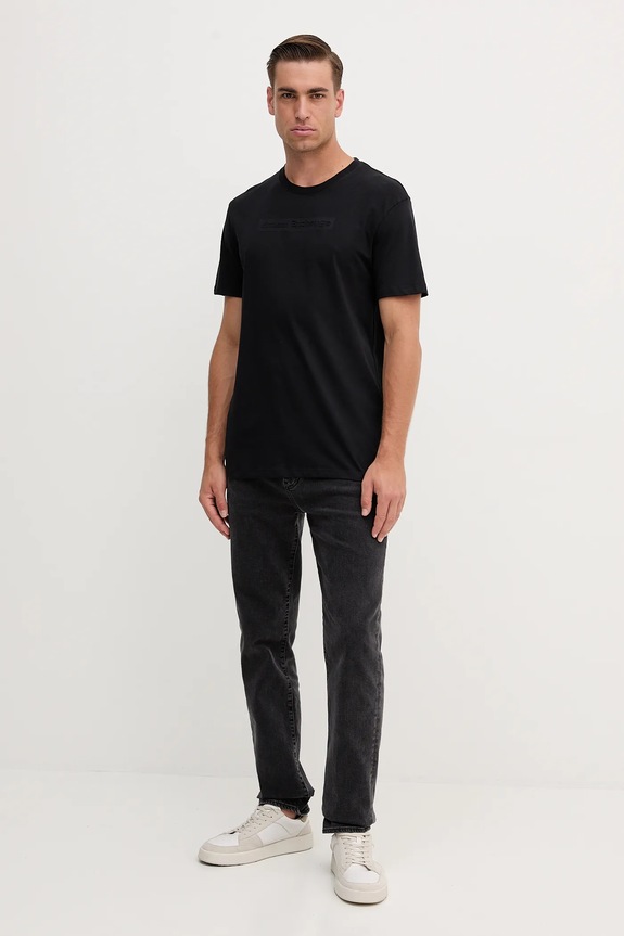 Bavlnené tričko Armani Exchange XM001414.AF16432 čierna AW25