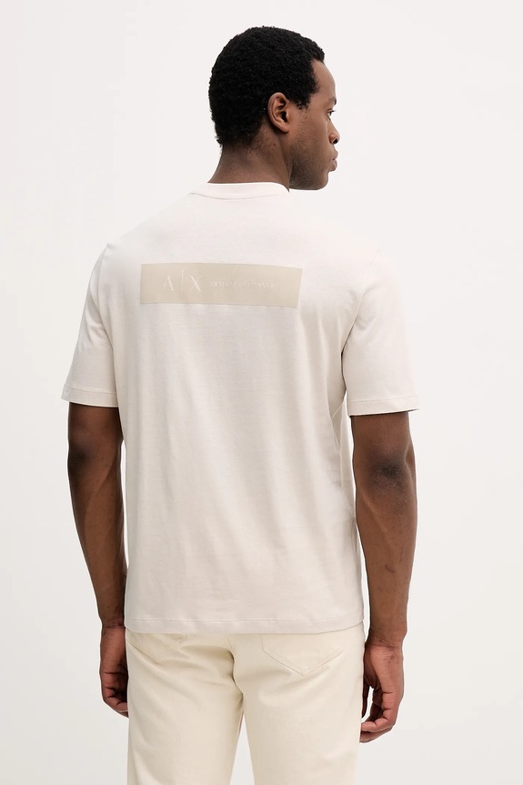 Oblečení Bavlněné tričko Armani Exchange XM001426.AF10362 béžová