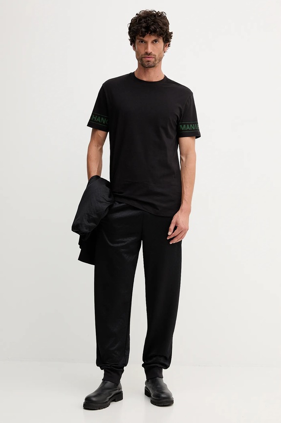 Armani Exchange t-shirt bawełniany XM001437.AF10356 czarny AW25