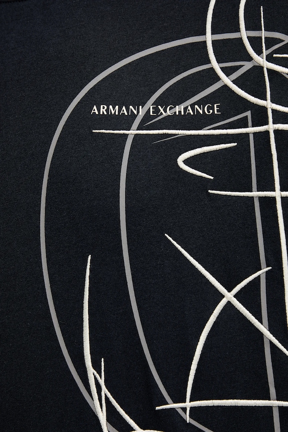 Armani Exchange t-shirt bawełniany XM001441.AF10362 granatowy