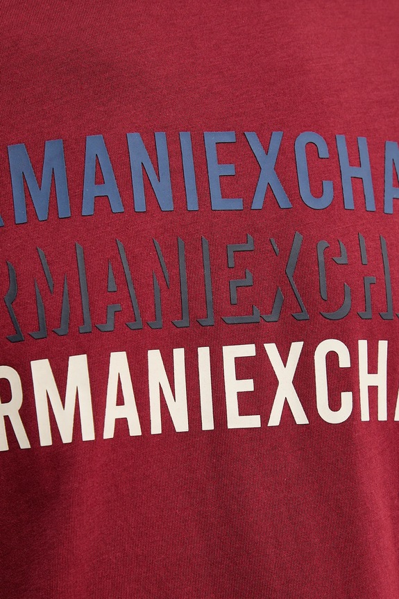 Armani Exchange t-shirt XM001444.AF10358 bordowy