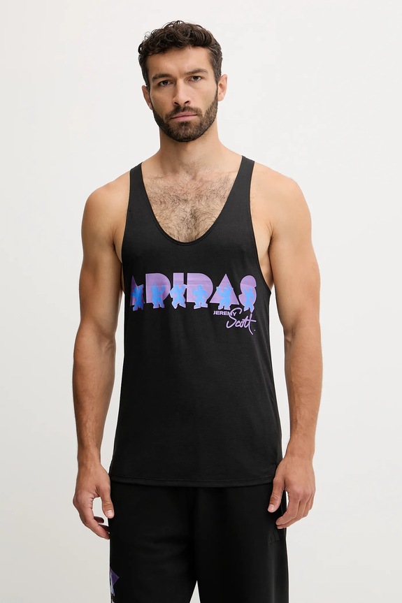 Tréningový top adidas Performance PRIDE regular čierna JL7623