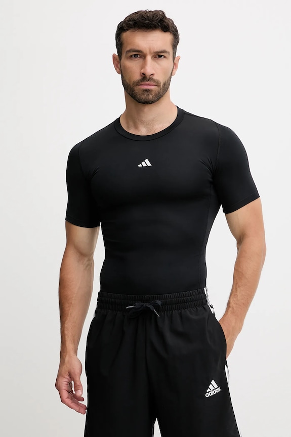 Μπλουζάκι προπόνησης adidas Performance Techfit slim μαύρο JP4674