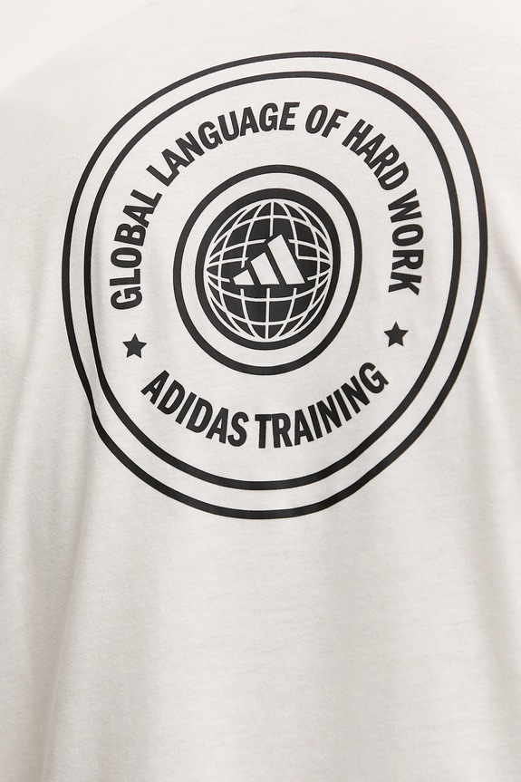Tréninkové tričko adidas Performance WORKOUT ESSENTIALS PLUS KC5855 béžová
