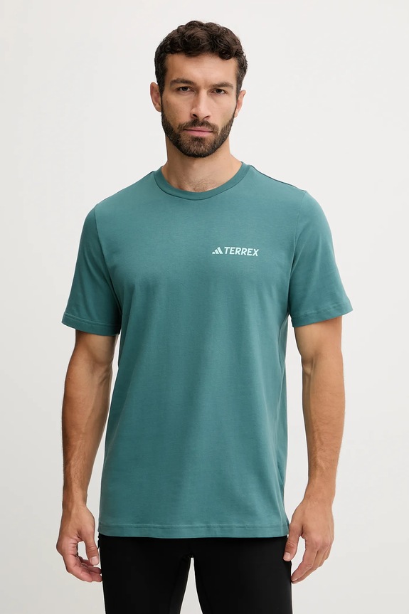 Odzież adidas TERREX t-shirt sportowy JW3560 turkusowy