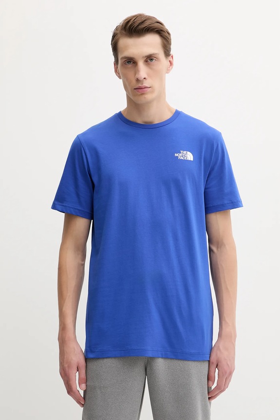 Odzież The North Face t-shirt bawełniany Redbox NF0A87NPEF11 niebieski