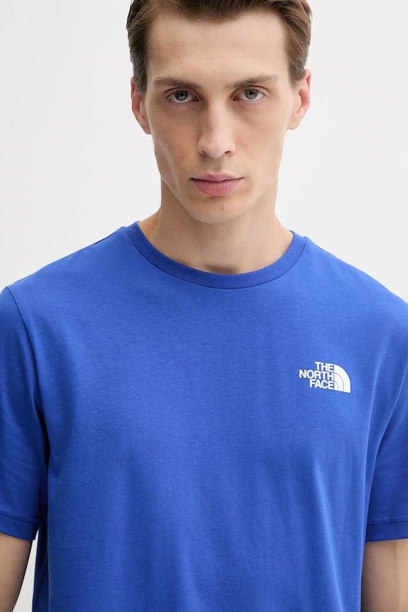 The North Face t-shirt bawełniany Redbox niebieski NF0A87NPEF11