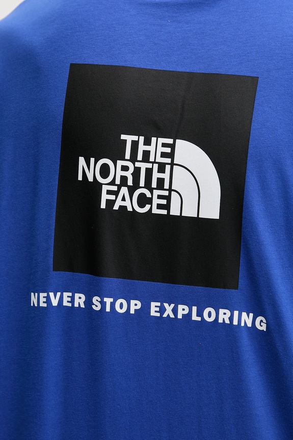 The North Face t-shirt bawełniany Redbox NF0A87NPEF11 niebieski