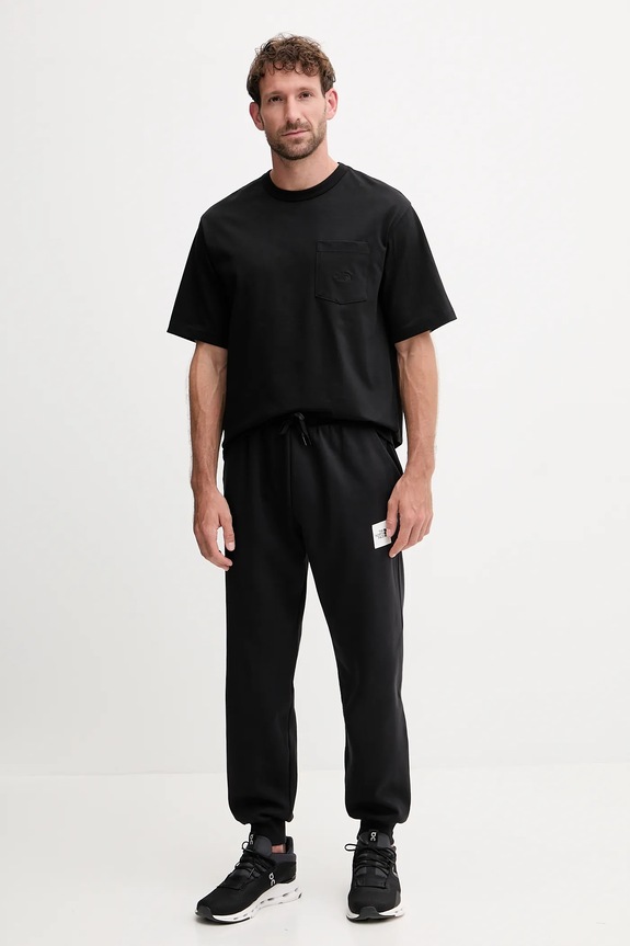 Bavlnené tričko The North Face Dome Relaxed NF0A8DYPJK31 čierna AW25