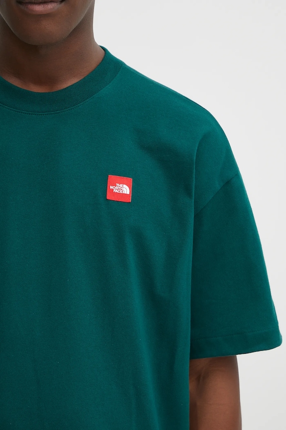Pamučna majica The North Face Redbox zelena NF0A8EG51KI1