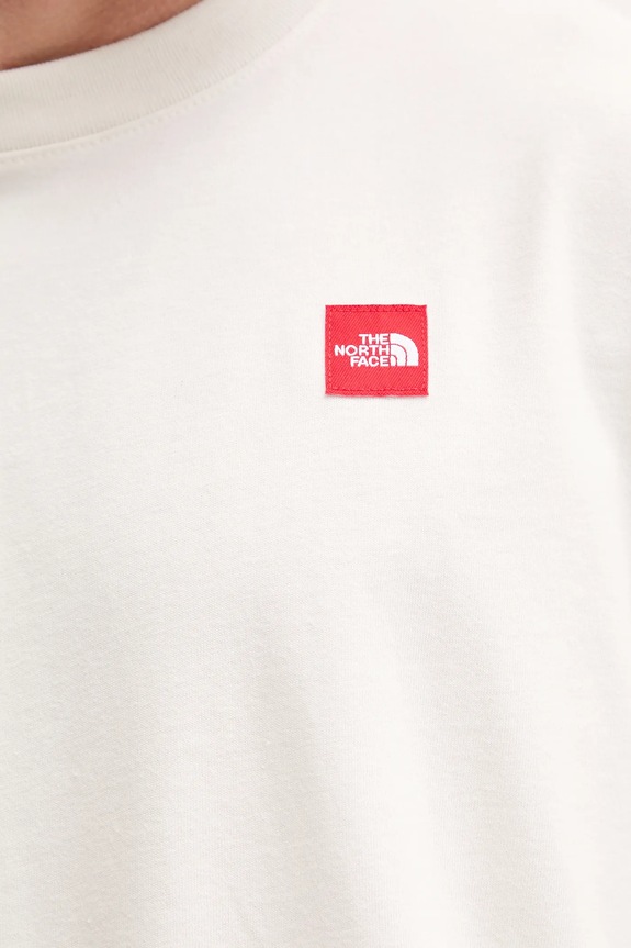 The North Face tricou din bumbac Redbox NF0A8EG5QLI1 bej