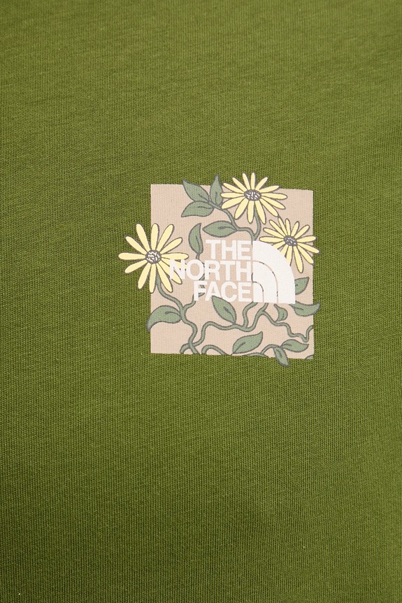 The North Face cotton t-shirt Connected Relaxed NF0A8EGWBRI1 green