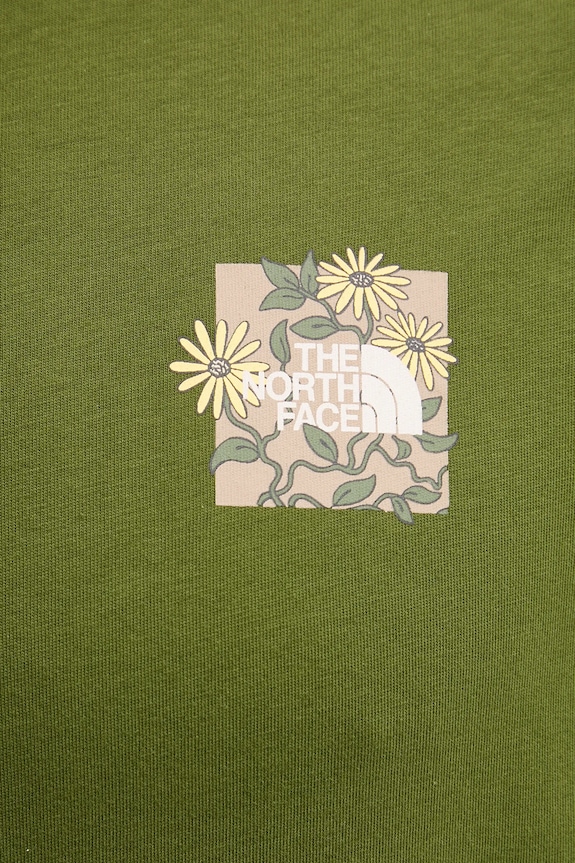 The North Face cotton t-shirt Connected Relaxed NF0A8EGWBRI1 green