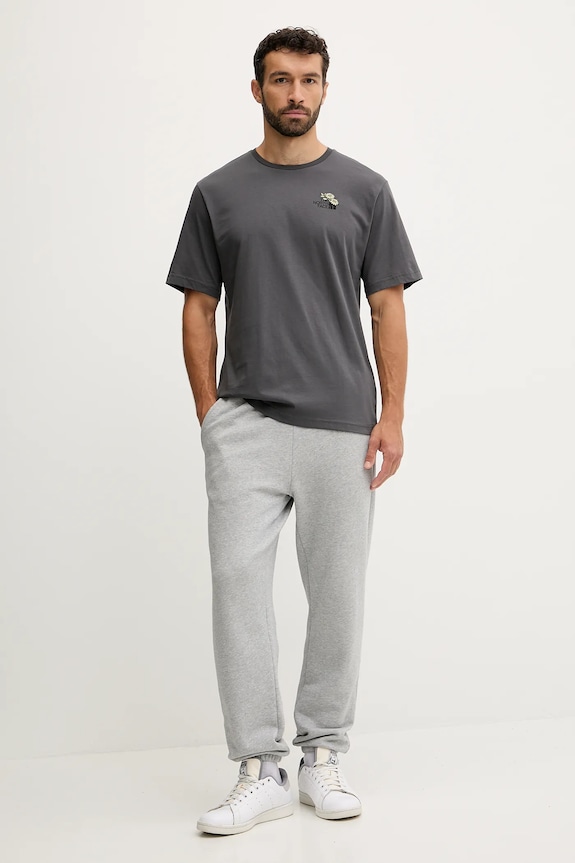 Bavlnené tričko The North Face Flower Dome NF0A8EGXRHI1 sivá AW25