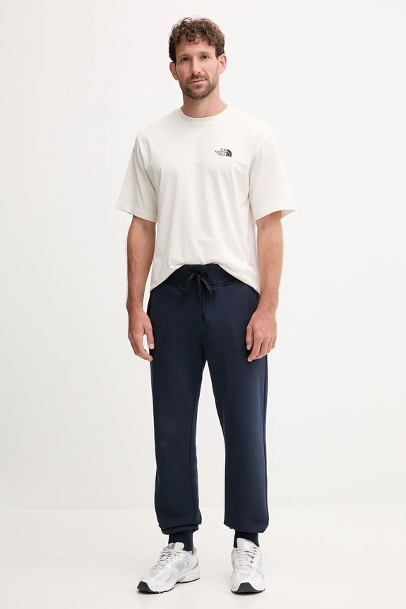 The North Face t-shirt bawełniany NF0A8F2GQLI1 beżowy AW25