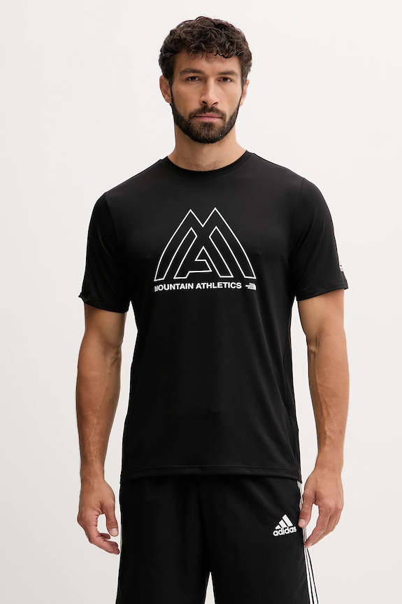 Tréningové tričko The North Face 24/7 potlač čierna NF0A893ZJK31
