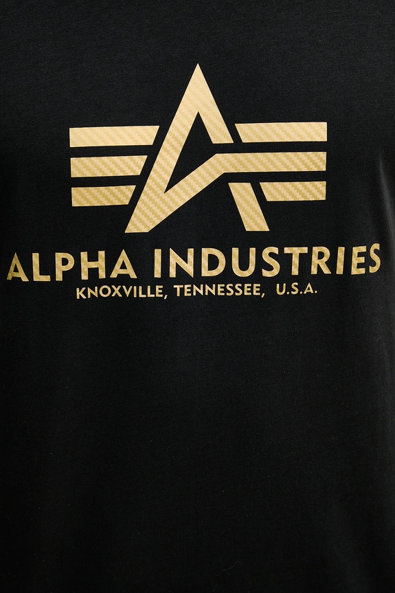 Alpha Industries t-shirt bawełniany czarny 100501CB.365