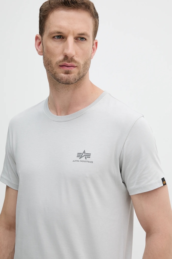 Alpha Industries t-shirt in cotone grigio 188505.666