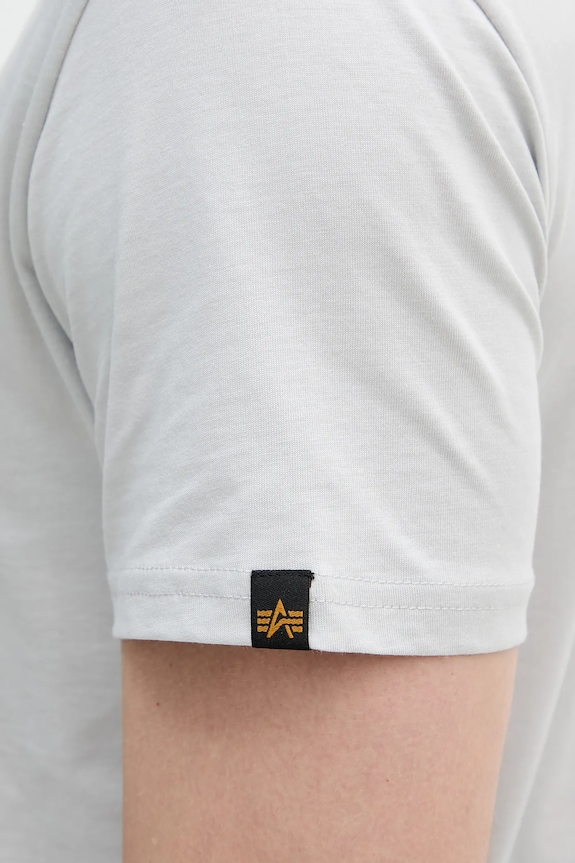 Alpha Industries t-shirt in cotone 188505.666 grigio