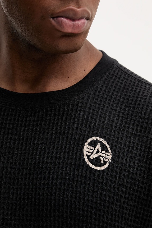 Alpha Industries tricou din bumbac 258502.03 negru