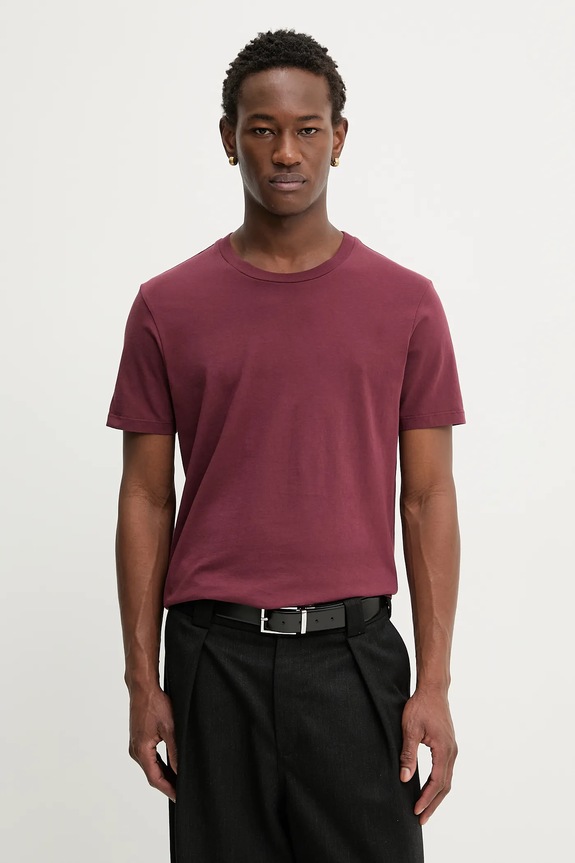 Oblečenie Bavlnené tričko ZADIG&VOLTAIRE JMTS01741 burgundské