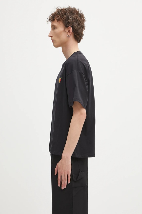 Sky High Farm t-shirt in cotone SHF perennial SHF07T031 nero AW25