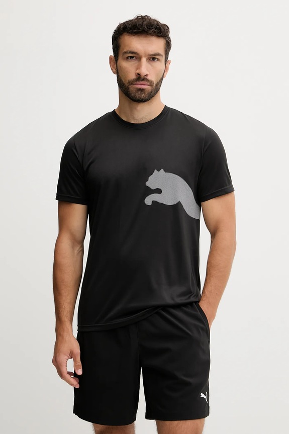 Puma tricou de antrenament Big Logo print negru 526721