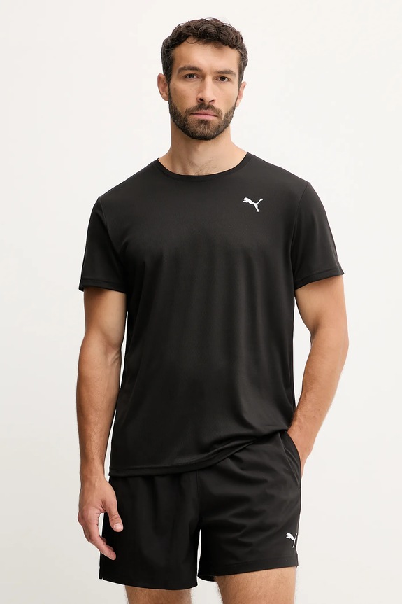Tréningové tričko Puma potlač čierna 527155