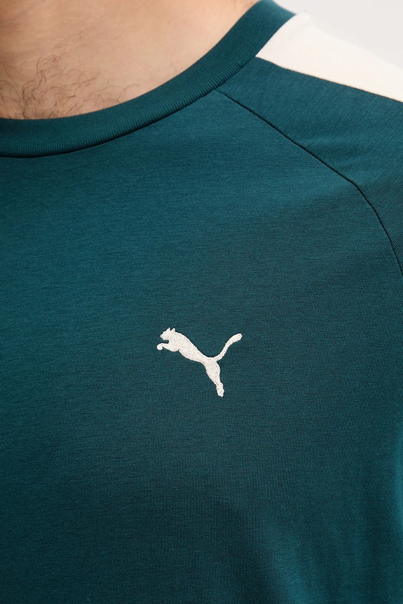 Bavlnené tričko Puma Tee 629592 zelená