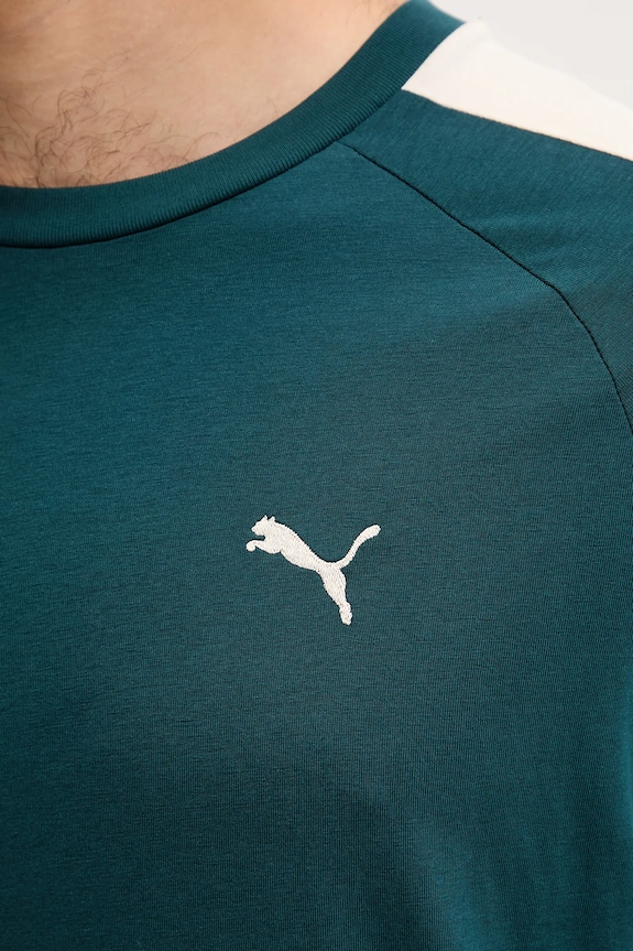 Bavlnené tričko Puma Tee 629592 zelená