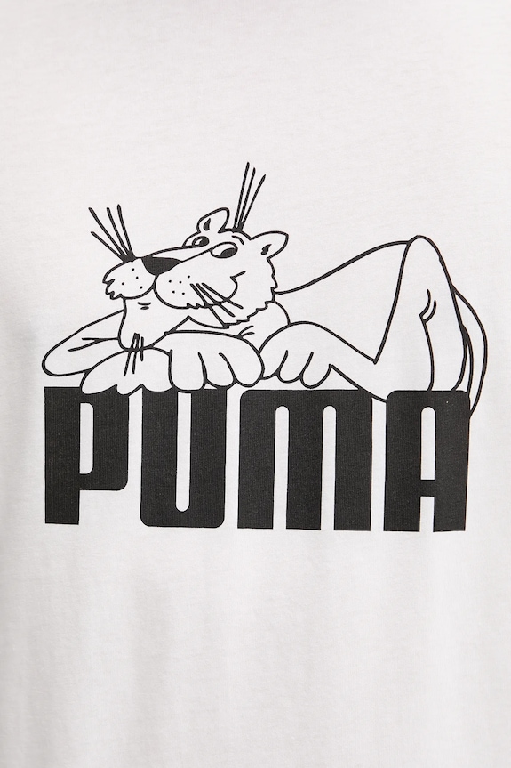 Puma t-shirt bawełniany 632087 biały