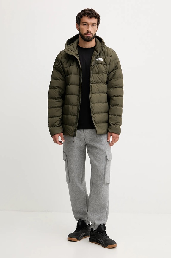 Bombažna kratka majica The North Face NF0A8E4EJK31 črna AW25