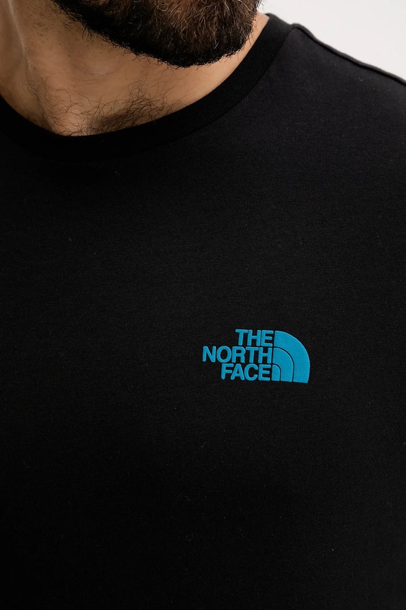 Bombažna kratka majica The North Face NF0A8E4EJK31 črna